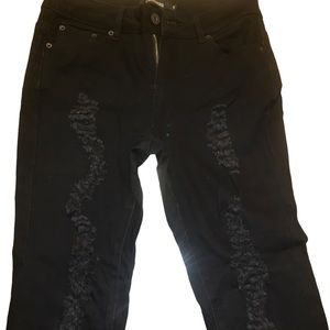 3/$15 Black Clingers ripped pants size 9